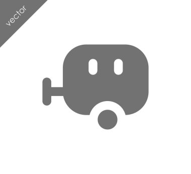 Karavan basit simgesi