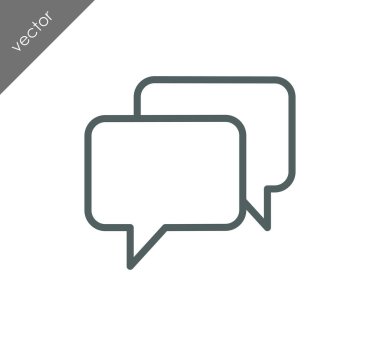 Görüşme düz simgesi