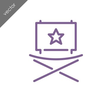 Sandalye simge, illüstrasyon 