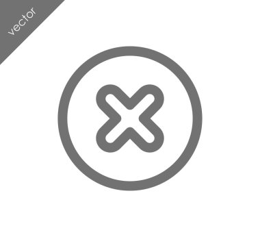 düz simgesini iptal 