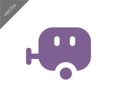 Karavan basit simgesi