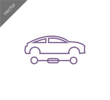Araba simgesi, illüstrasyon 