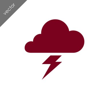 Yıldırım bulut simgesi