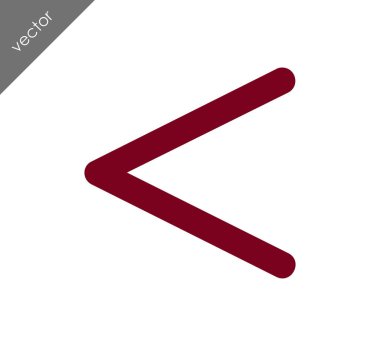 sol navigasyon ok simgesi