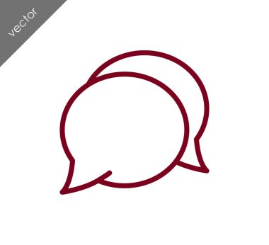 Görüşme düz simgesi