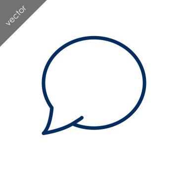 Konuşma balonu düz simgesinin 