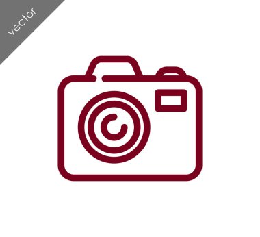 Kamera simgesi düz işareti