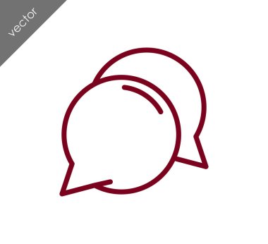 Görüşme düz simgesi