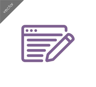 Web sayfası ayarları simgesi