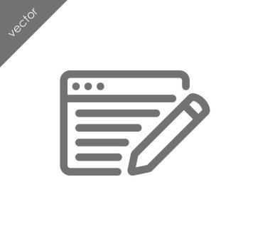 Web sayfası ayarları simgesi