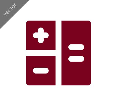 Hesap Makinesi Düz Simgesi