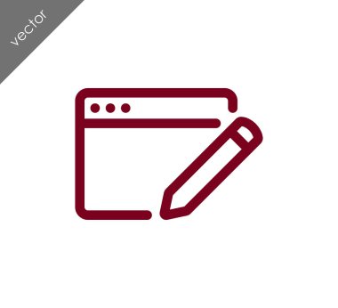 Web sayfası ayarları simgesi