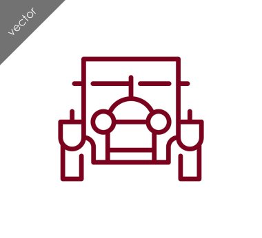 Araba simgesi, illüstrasyon 