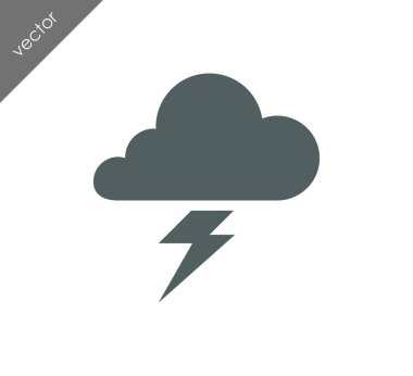 Yıldırım bulut simgesi