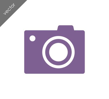 Kamera simgesi düz işareti