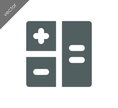 Hesap Makinesi Düz Simgesi