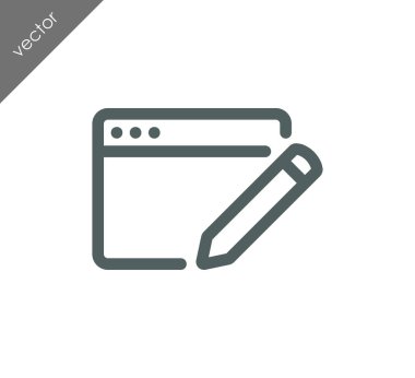 Web sayfası ayarları simgesi