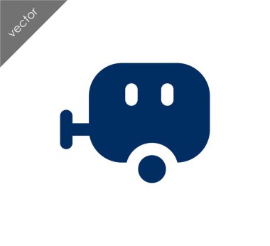 Karavan basit simgesi