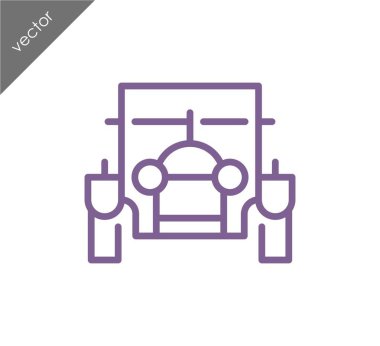 Araba simgesi, illüstrasyon 