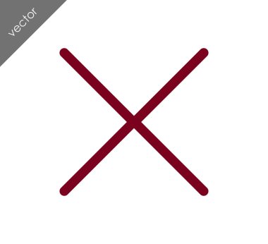 düz simgesini iptal 