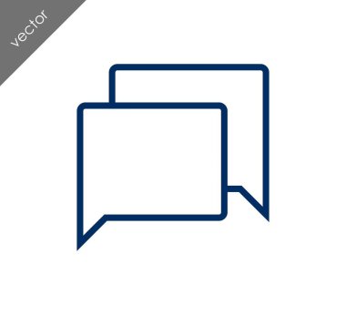 Görüşme düz simgesi