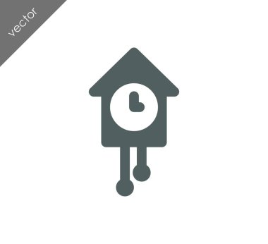 Duvar kuş Saat simgesi