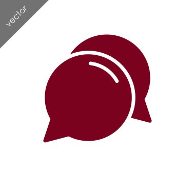 Görüşme düz simgesi