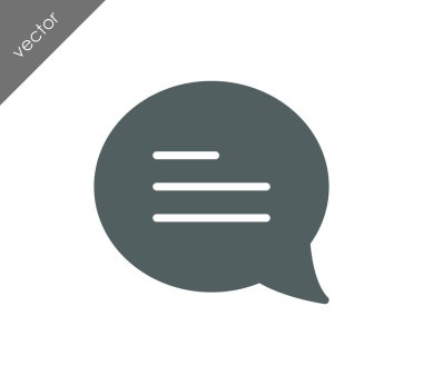 Metin balonu simgesinin