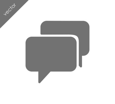 Görüşme düz simgesi