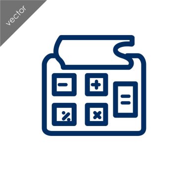 Hesap Makinesi Düz Simgesi