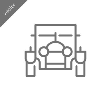 Araba simgesi, illüstrasyon 