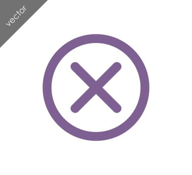 düz simgesini iptal 