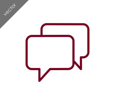 Görüşme düz simgesi