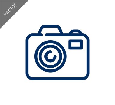 Kamera simgesi düz işareti