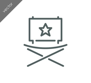 Sandalye simge, illüstrasyon 