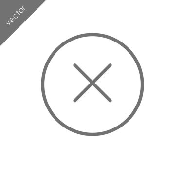 düz simgesini iptal 