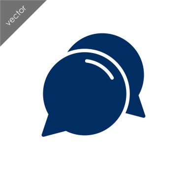 Görüşme düz simgesi