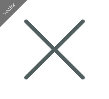 düz simgesini iptal 