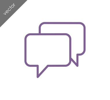 Görüşme düz simgesi