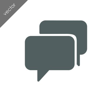 Görüşme düz simgesi