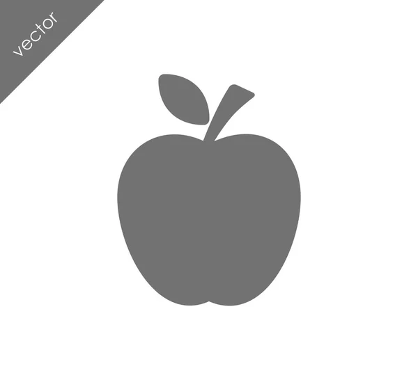 Apple flat icon — Stock Vector