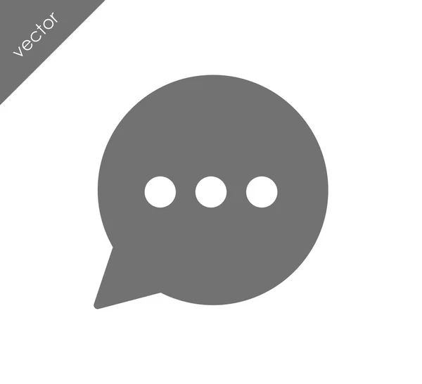 Meer te zeggen chat-pictogram — Stockvector