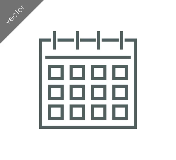 Illustrazione icona calendario — Vettoriale Stock