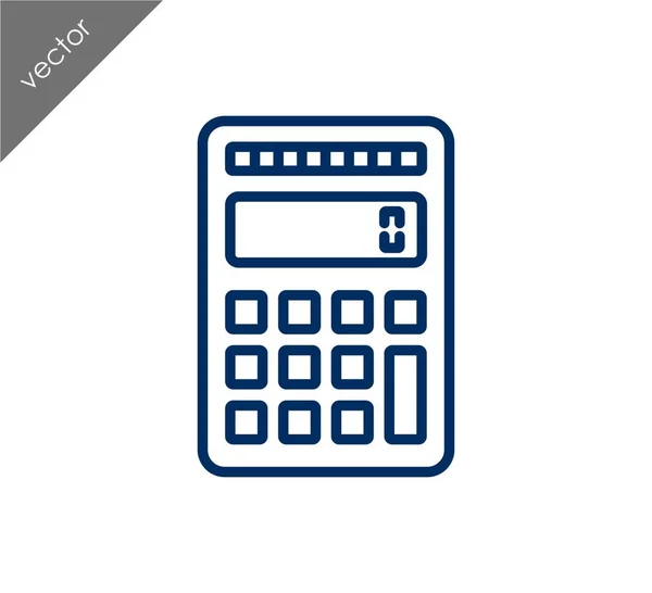 Калькулятор плоских значок — стоковий вектор