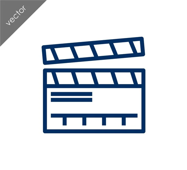 Clapboard icono simple — Vector de stock