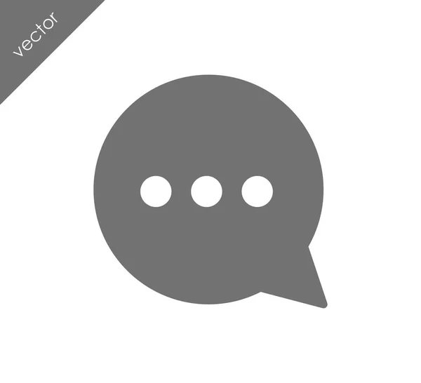 Meer te zeggen chat-pictogram — Stockvector