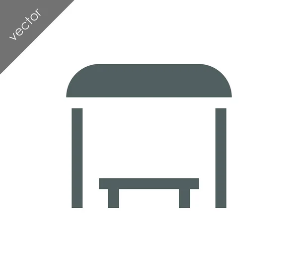 Bus stop icon — Stock Vector
