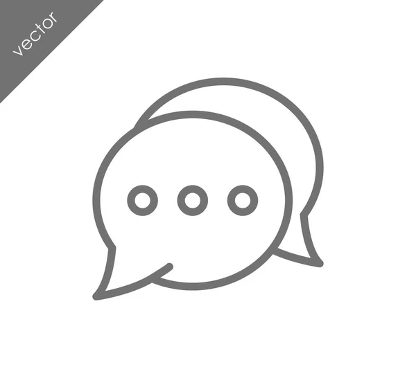 Meer te zeggen chat-pictogram — Stockvector
