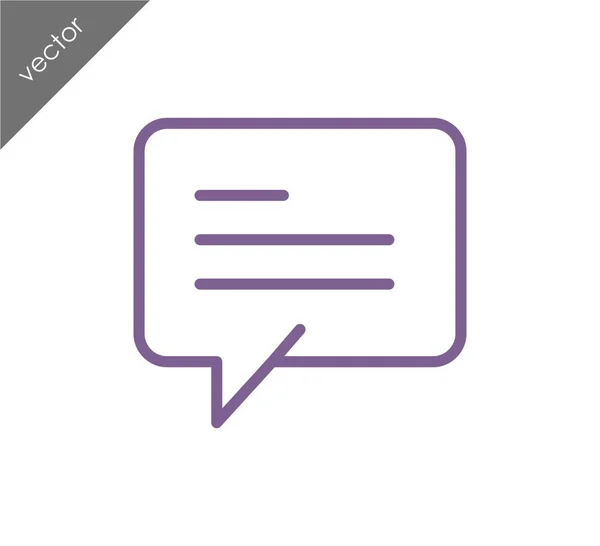 Text bubble icon — Stock Vector