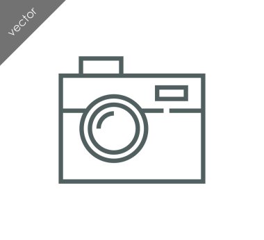 Kamera simgesi düz işareti